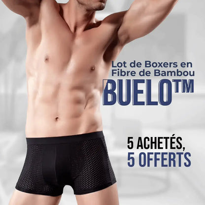 Lot de Boxers en Fibre de Bambou Buelo™ (5 Achetés, 5 Offerts)